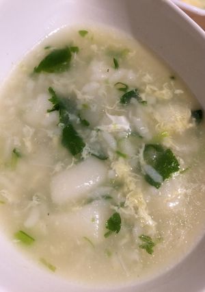 子供が好きな餅入り中華風七草粥-レシピのメイン写真