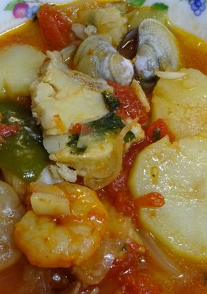 カラスカレイ＆鱈と香菜のブイヤベース-レシピのメイン写真