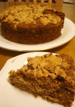 胡桃とバナナとチョコのクラムケーキ-レシピのメイン写真