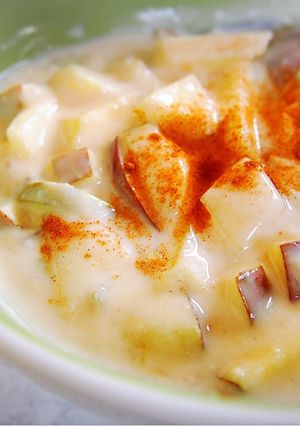 混ぜるだけ!甘酒入り蜂蜜リンゴヨーグルト-レシピのメイン写真