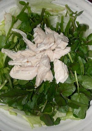 レタスとクレソンと蒸し鶏のサラダ-レシピのメイン写真