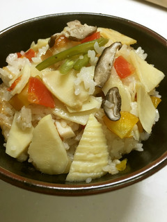 炊飯器で筍おこわ-レシピのメイン写真