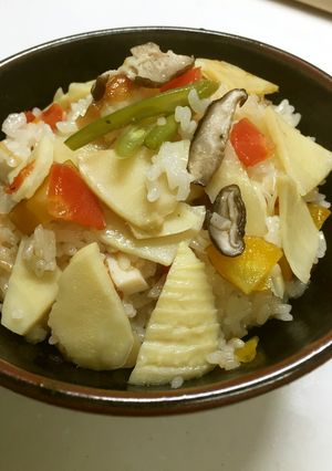 炊飯器で筍おこわ-レシピのメイン写真