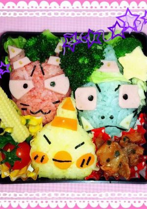 節分に 小鬼のトリオ キャラ弁-レシピのメイン写真