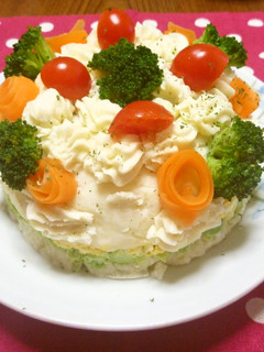 子供も喜ぶ ポテトサラダケーキ-レシピのメイン写真
