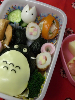 トトロ&小トトロのお弁当(キャラ弁)-レシピのメイン写真