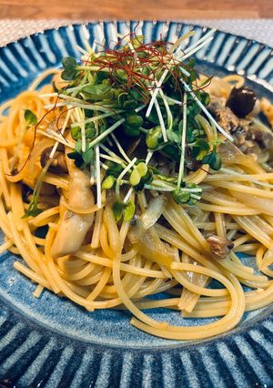 サバ缶としめじの和風パスタ-レシピのメイン写真
