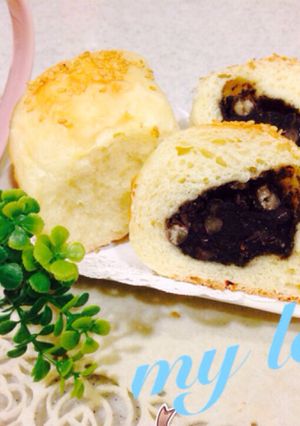 ほっくり胡麻餡パン-レシピのメイン写真