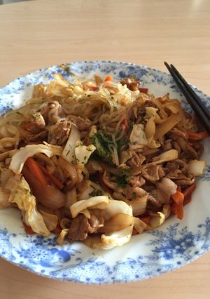 しらたき焼きそば ダイエット-レシピのメイン写真