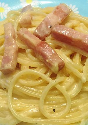 【簡単ランチ】濃厚カルボナーラ-レシピのメイン写真
