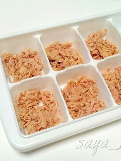 ツナの下処理〜冷凍保存【離乳食】-レシピのメイン写真