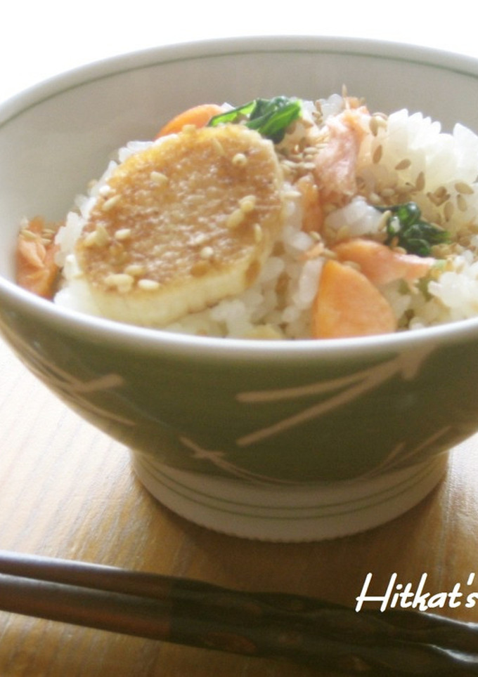 焼き鮭とこんがり長芋で✿混ぜごはん-レシピのメイン写真