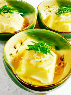 簡単☆たまご豆腐に大根おろし&じゃこ♪-レシピのメイン写真