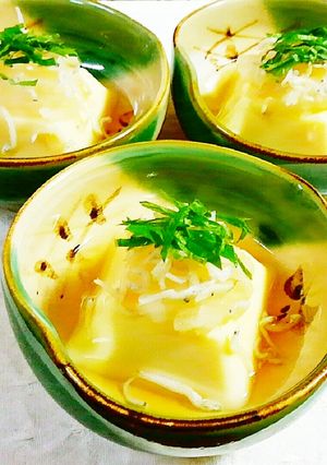 簡単☆たまご豆腐に大根おろし&じゃこ♪-レシピのメイン写真