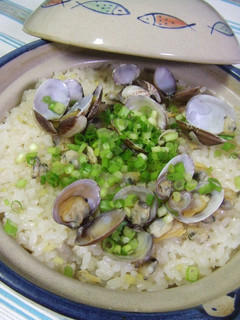 土鍋deあさりご飯-レシピのメイン写真