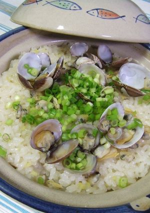 土鍋ｄｅあさりご飯-レシピのメイン写真