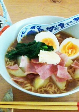 じゃがバタみそラーメン（サッポロ一番）-レシピのメイン写真