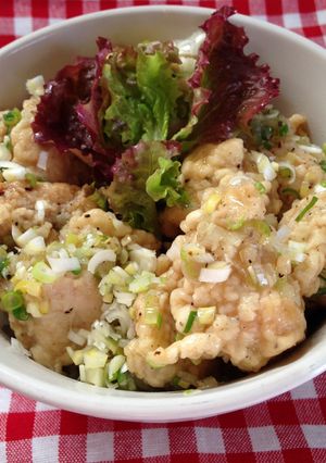 鶏むねふわり*ねぎ塩から丼*-レシピのメイン写真