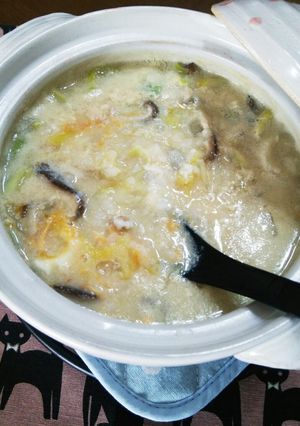 夜食・風邪に！卵おじや♪味噌×豆乳-レシピのメイン写真