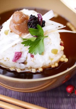 天下を取る！梅干茶漬け☆-レシピのメイン写真