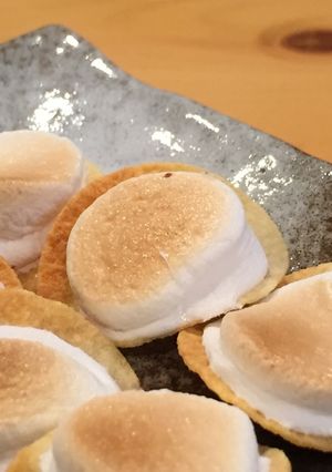 簡単☆時短２分で♬焼マシュマロチップのせ-レシピのメイン写真
