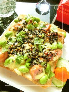 黒酢でさっぱり✯枝豆×ウィンナートースト-レシピのメイン写真