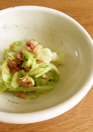 甘みそツナそぼろとキャベツの和え物-レシピのメイン写真