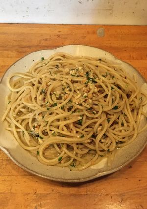 ロックフォールチーズとモクズ蟹のパスタ-レシピのメイン写真