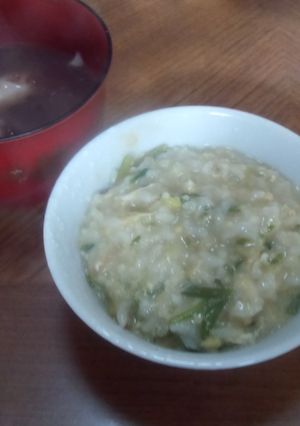セリのあったかい中華粥-レシピのメイン写真