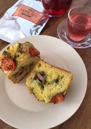 バジルとトマトのチアシード入りケーキサレ-レシピのメイン写真