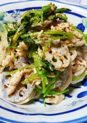 ★ササミとレンコンのごまマヨサラダ★-レシピのメイン写真
