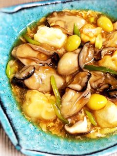 柚子香る 牡蠣玉あん☆揚げ餅入り-レシピのメイン写真