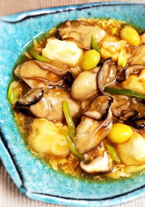 柚子香る 牡蠣玉あん☆揚げ餅入り-レシピのメイン写真
