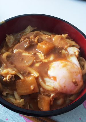 カレーリメイク☆キムチカレーうどん-レシピのメイン写真