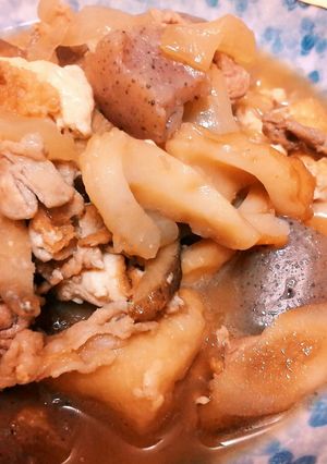 簡単♪豚肉とごぼう、こんにゃく等の煮物☆-レシピのメイン写真