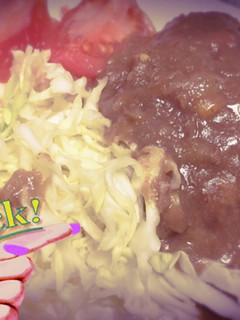 残ったカレーを♪ カレー煮込みハンバーグ-レシピのメイン写真