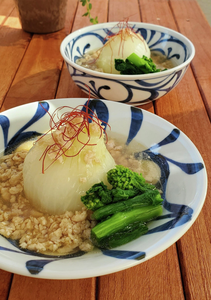 超簡単☆新たまねぎの鶏そぼろ煮-レシピのメイン写真