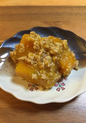 かぼちゃのそぼろ煮♡お弁当にも◎-レシピのメイン写真