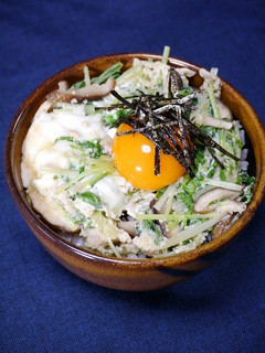 レンジで簡単2分!無限水菜丼-レシピのメイン写真