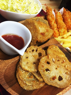 手軽にれんこん唐揚げ-レシピのメイン写真