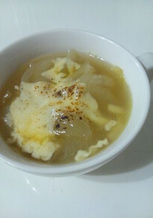 10分で出来る！コンソメオニオンスープ♪-レシピのメイン写真