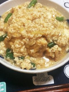 厚揚げの鶏そぼろ煮。-レシピのメイン写真