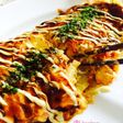 キャベツと卵でふわとろチーズもんじゃ風♡