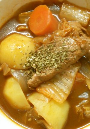 豚ヒレ肉と白菜と野菜のデミグラス煮込み！-レシピのメイン写真