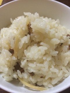 しじみの佃煮を使った炊き込みご飯-レシピのメイン写真