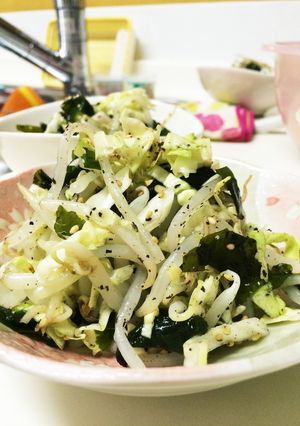 もやしとキャベツのゆかりあえ-レシピのメイン写真