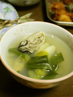 牡蠣のお吸い物-レシピのメイン写真