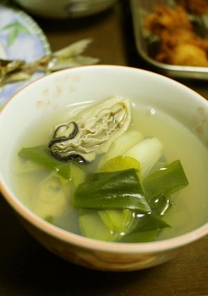 牡蠣のお吸い物-レシピのメイン写真