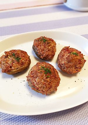 お弁当に☆しいたけのコンミート詰め焼き-レシピのメイン写真