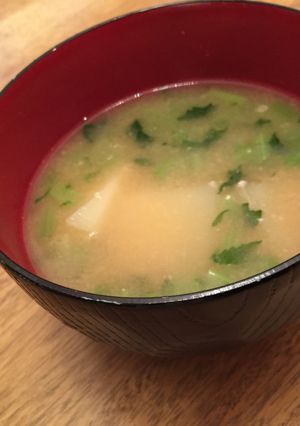 感激の味!じゃがいもと大根の葉の味噌汁-レシピのメイン写真